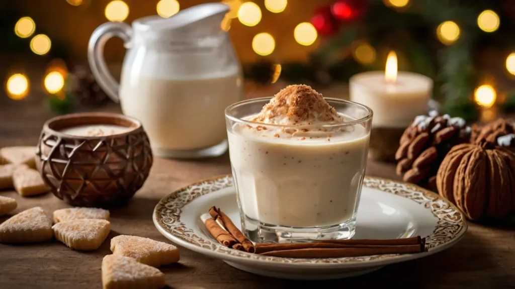 Tembleque is a coconut pudding made with coconut milk, sugar, and cornstarch, often garnished with cinnamon. Its name, meaning